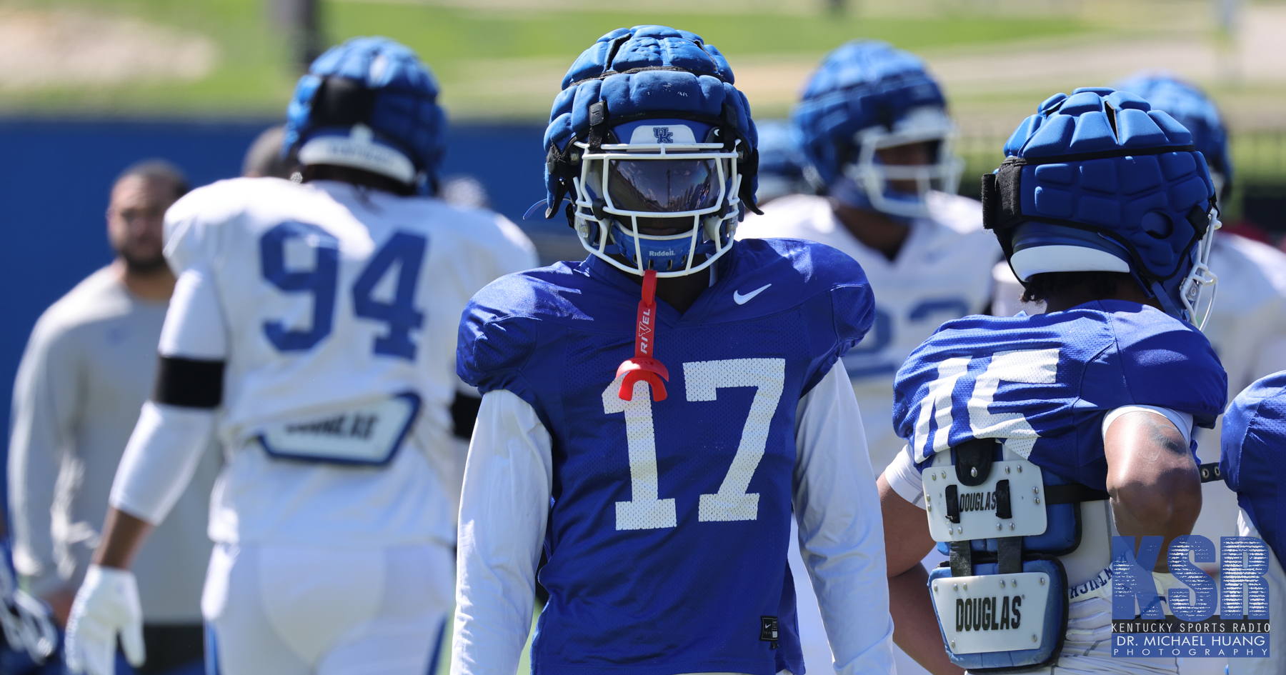 Hardley Gilmore at Kentucky Spring Football Practice, via Dr. Michael Huang, KSR