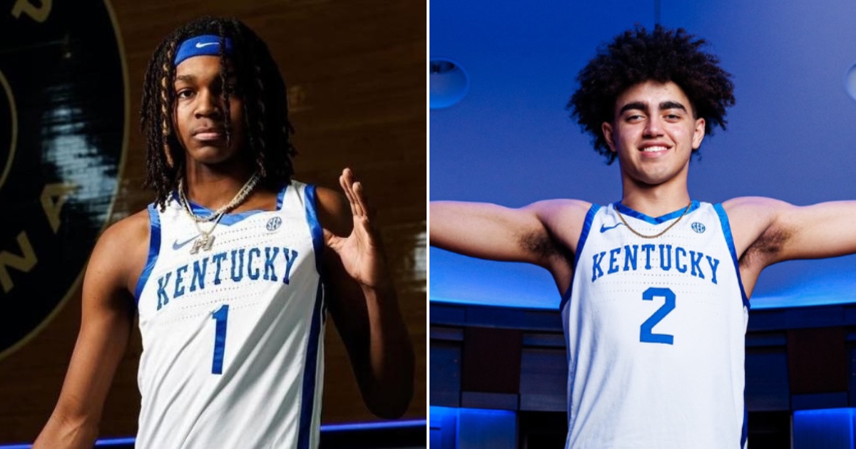 Jasper Johnson (left) and Malachi Moreno in Kentucky uniform - UK Athletics