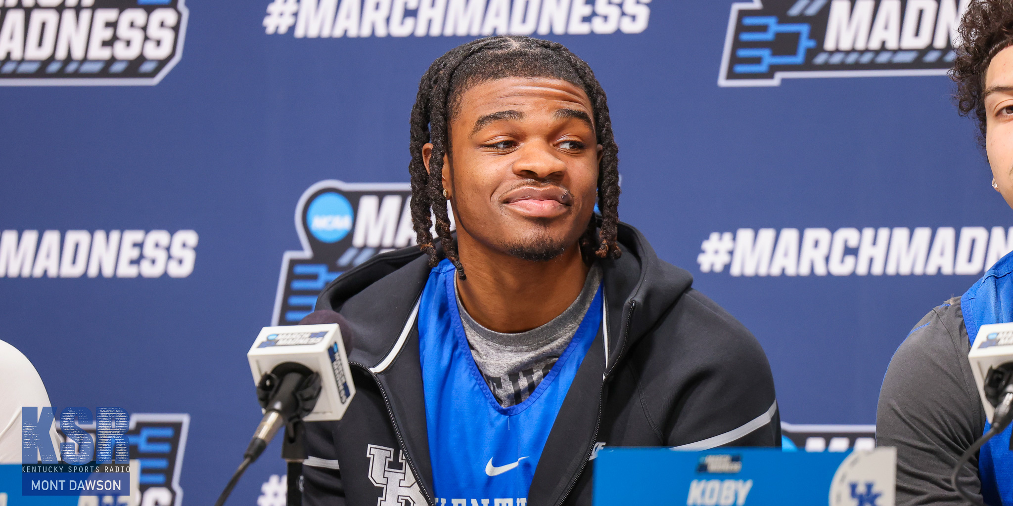 Kentucky guard Otega Oweh during a press conference at the NCAA Tournament - Mont Dawson, Kentucky Sports Radio