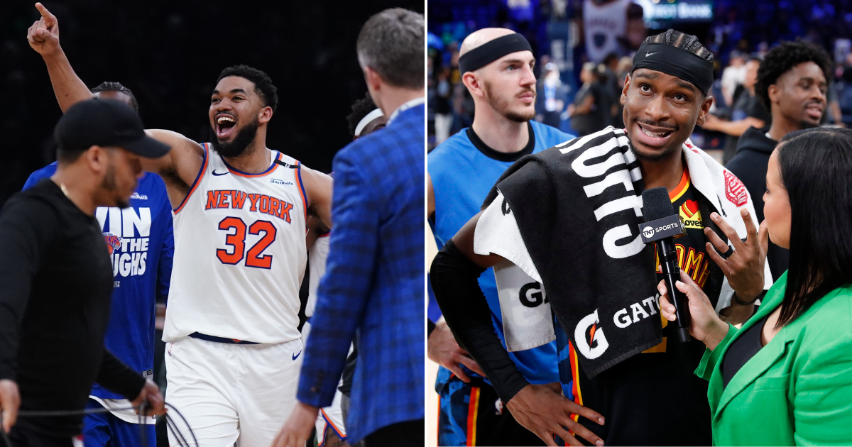 Photos of Karl-Anthony Towns (left) and Shai Gilgeous-Alexander via Imagn Images