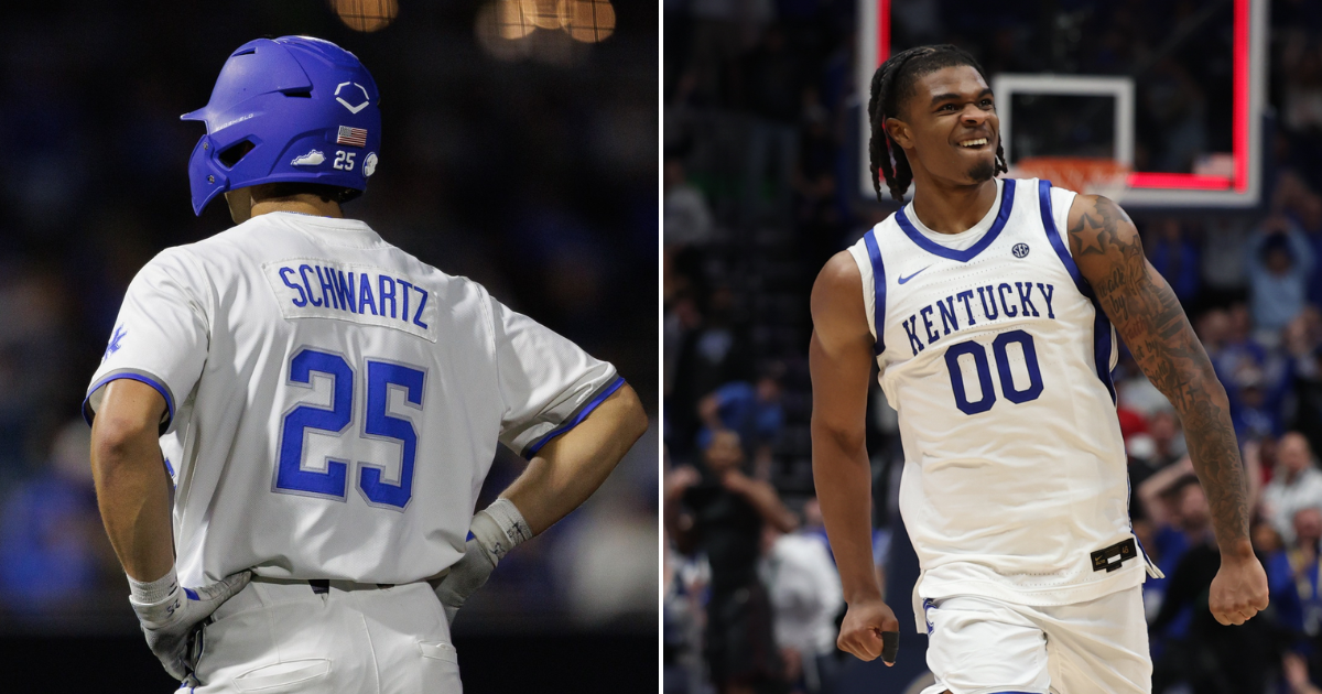 Photos of Ryan Schwartz (left) and Otega Oweh via Kentucky Sports Radio