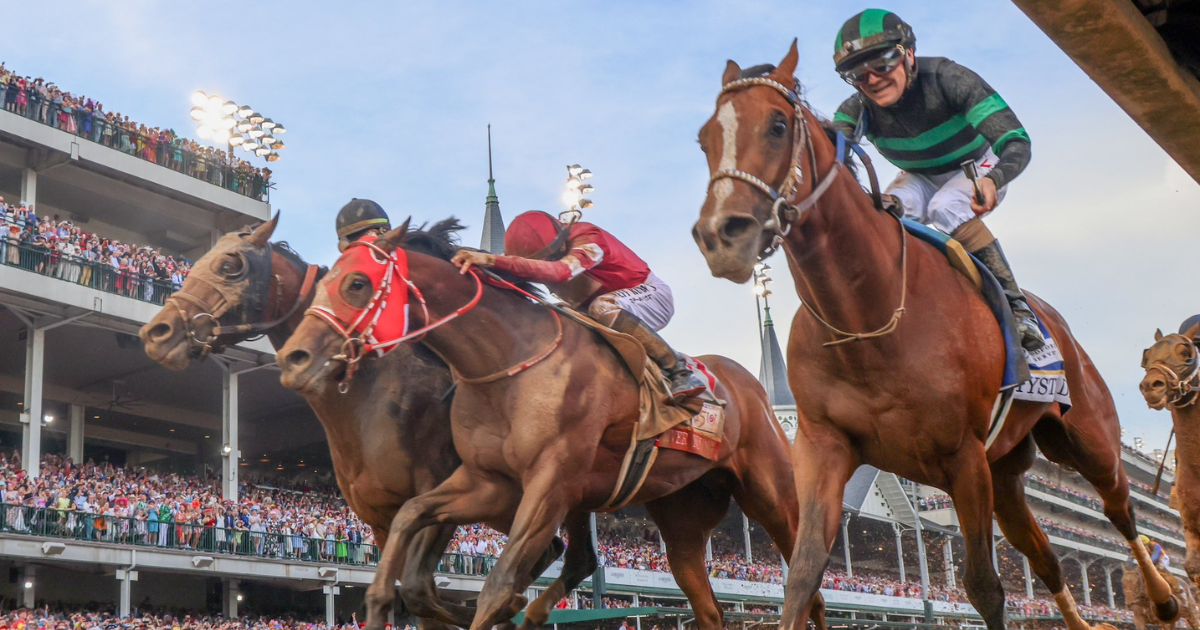 The dramatic photo finish of Kentucky Derby 150, via Dr. Michael Huang