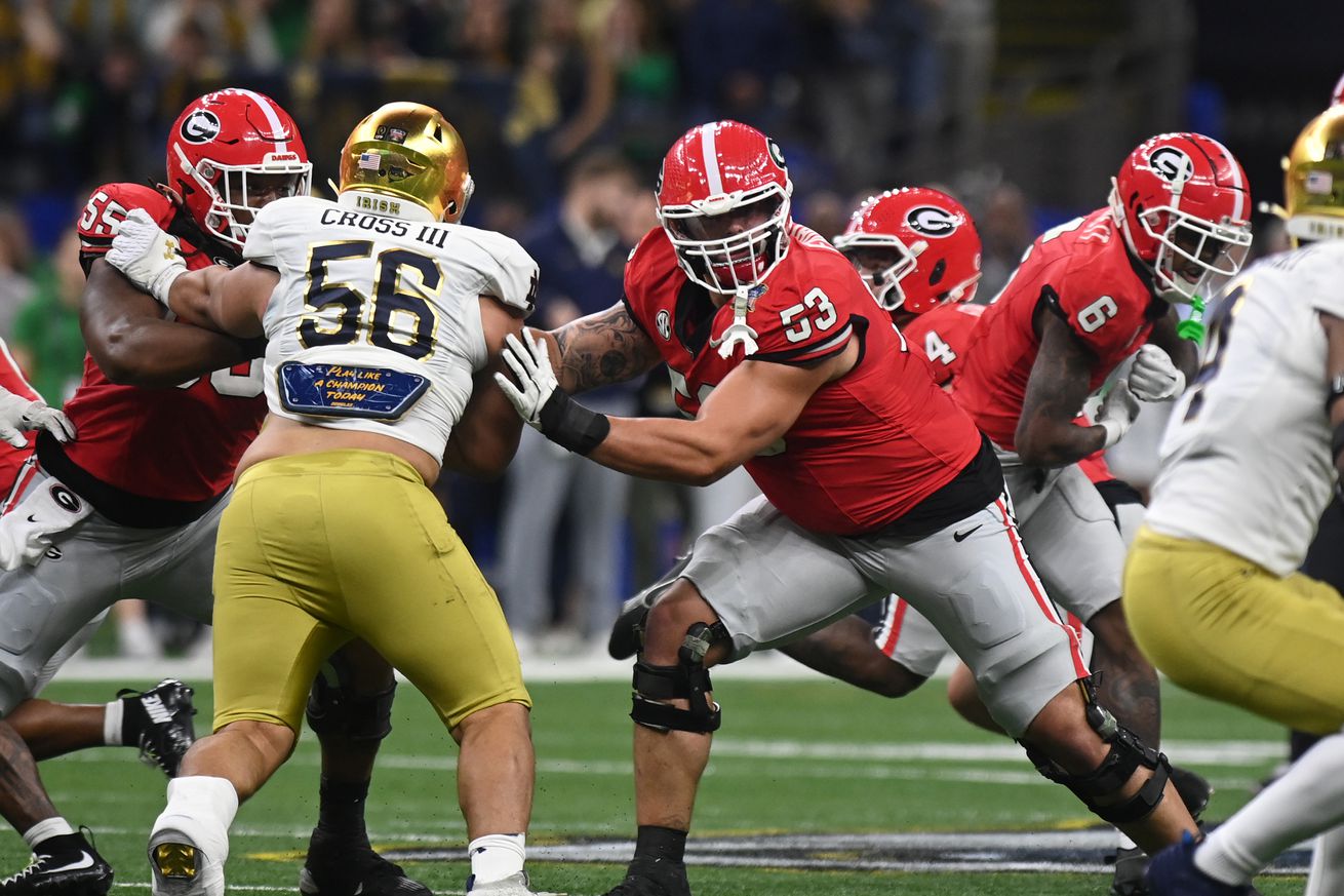 COLLEGE FOOTBALL: JAN 02 CFP Quarterfinal Allstate Sugar Bowl - Notre Dame vs Georgia