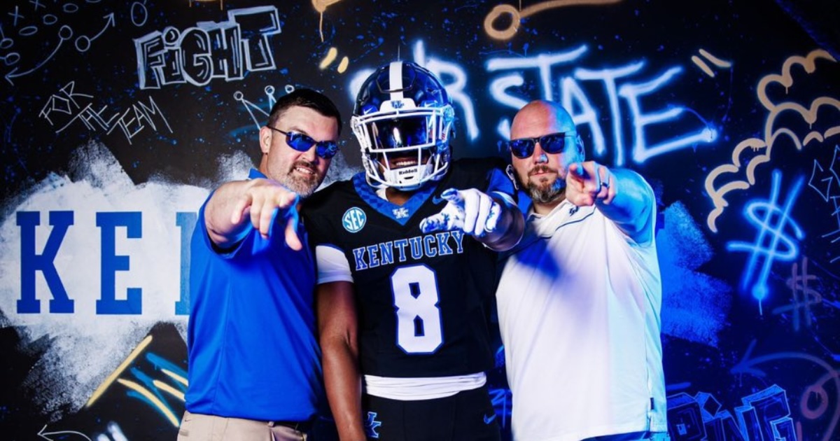 Elijah Satchell during his Kentucky official visit, via UK Athletics