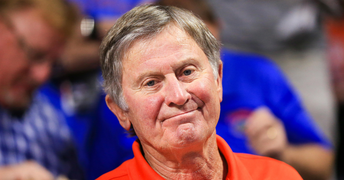 Former Florida head coach Steve Spurrier, via Matt Stamey-Imagn Images