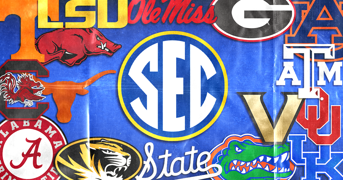 SEC team logos.