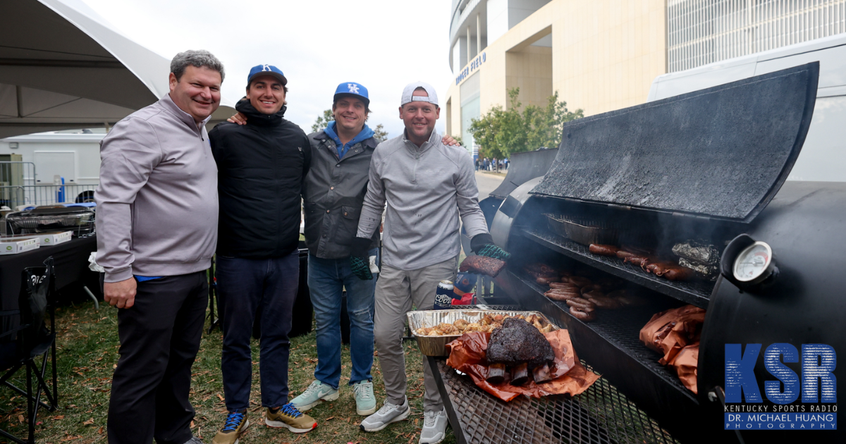 Kentucky fans tailgate before a game at Kroger Field - Dr. Michael Huang, Kentucky Sports Radio