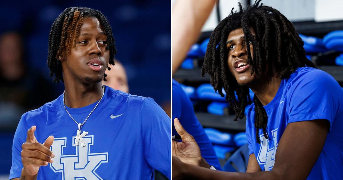 Kam Williams and Jayden Quaintance - Photos by Marissa Gilchrist and Eddie Justice, UK Athletics