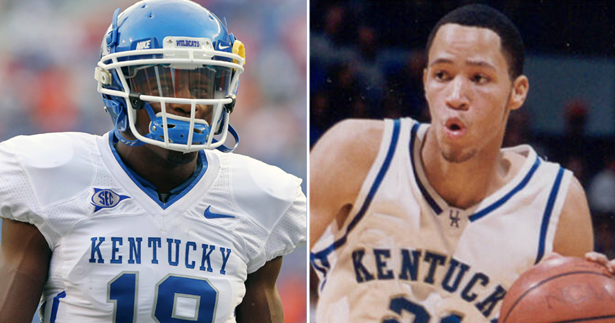 Left photo: Randall Cobb (© Kim Klement-Imagn Images); Right photo: Tayshaun Prince (UK Athletics)
