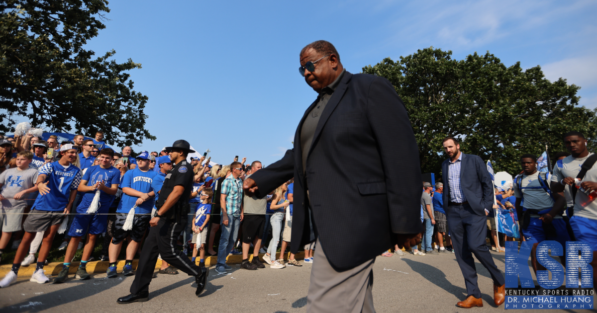 Vince Marrow at the Cat Walk before a Kentucky Football game - Dr. Michael Huang, Kentucky Sports Radio