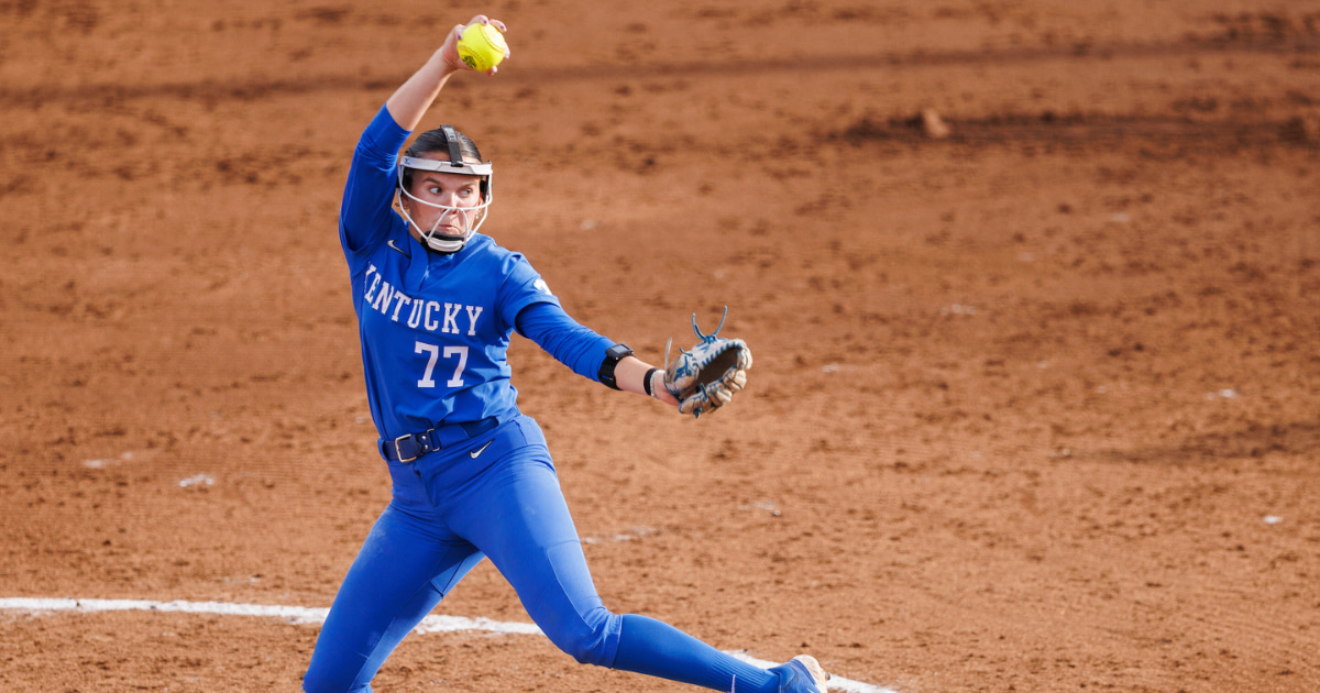 Photo of Kentucky softball pitcher Hailey Nutter via UK Athletics