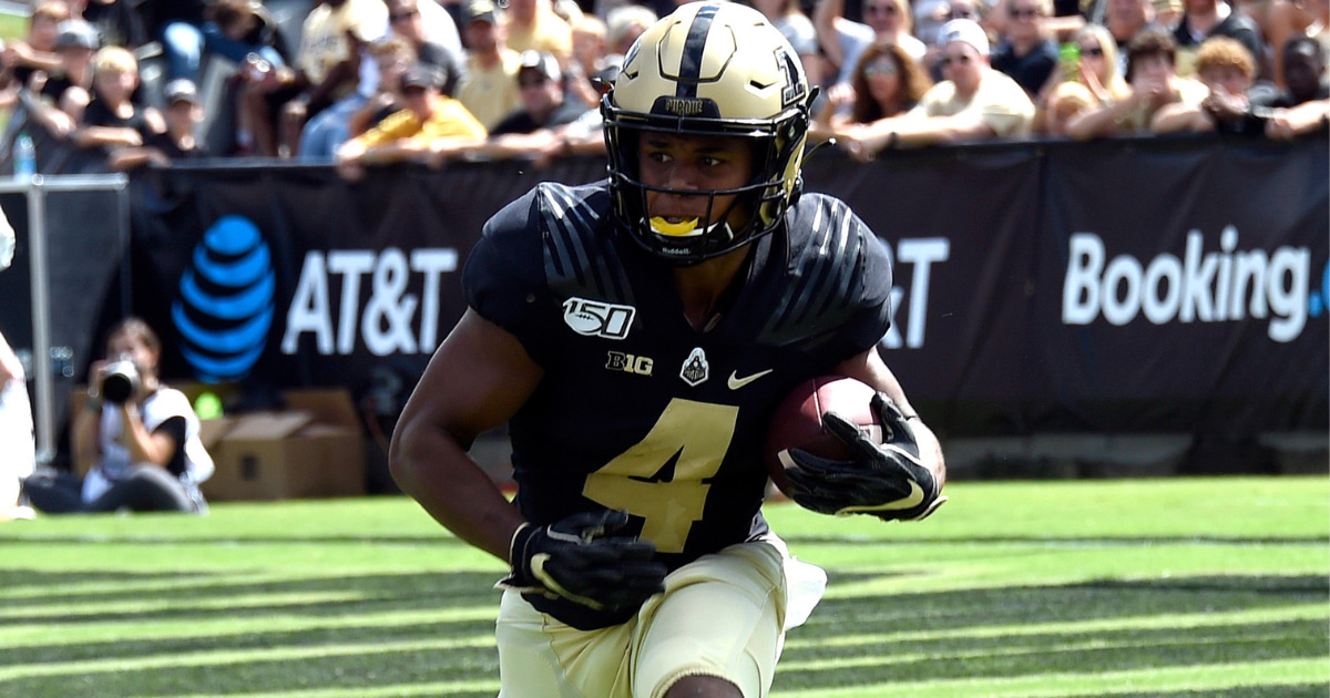 Rondale Moore at Purdue, via Sandra Dukes-Imagn Images